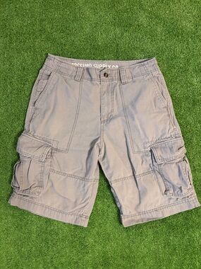 Y2K Mossimo Supply Grey Baggy Cargo Shorts